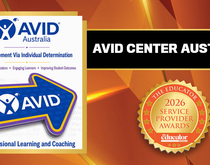 AVID Center Australia winner of The Educator 2026 Service Provider Award for Professional Learning